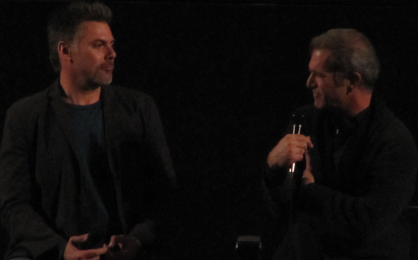 Geoff Boucher and Mel Gibson in conversation about Mad Max at the Egyptian Theater in Hollywood