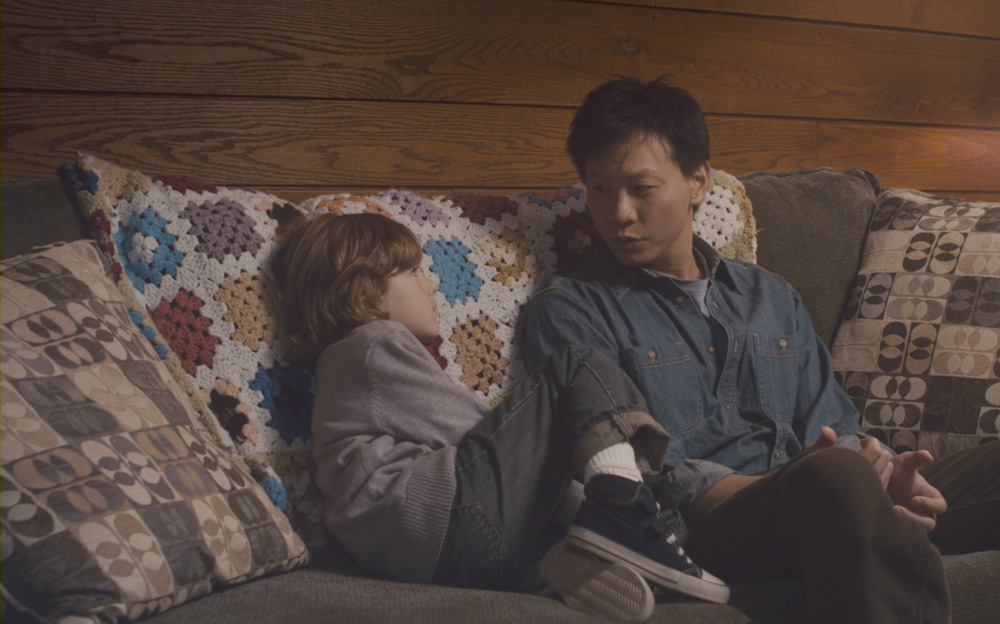 Sebastian Banes and Patrick Wang in "In the Family"