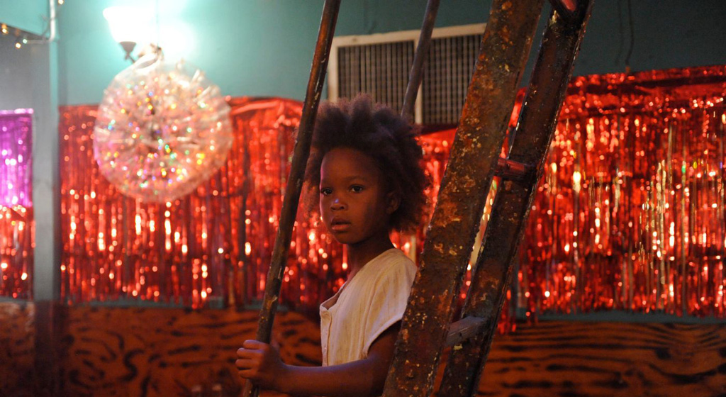 Quvenzhané Wallis in a scene from Court 13 and Benh Zeitlin's Beasts of the Southern Wild