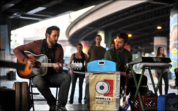Ryan O'Nan and Michael Weston in "Brooklyn Brothers Beat the Best"