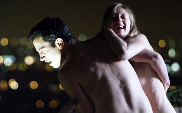 Chris Messina and Marin Ireland in a scene from Matt Ross' film "28 Hotel Rooms"