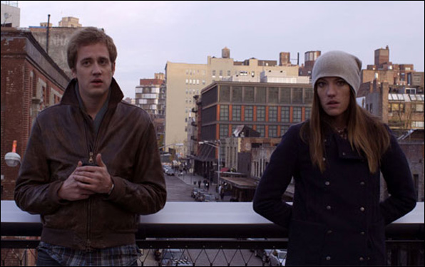 Alexander Poe and Jennifer Carpenter in Alexander Poe's film "Ex-Girlfriends"