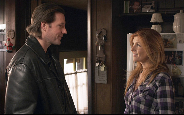 Ed Burns and Connie Britton in a scene from "Fitzgerald Family Christmas"