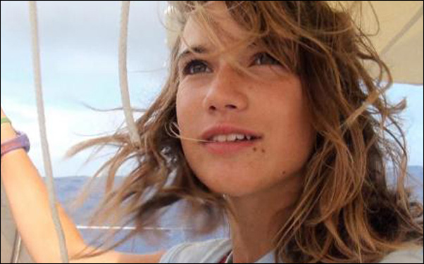 Laura Dekker on her trip around the world in a scene from Jillian Schlesinger's documentary film Maidentrip