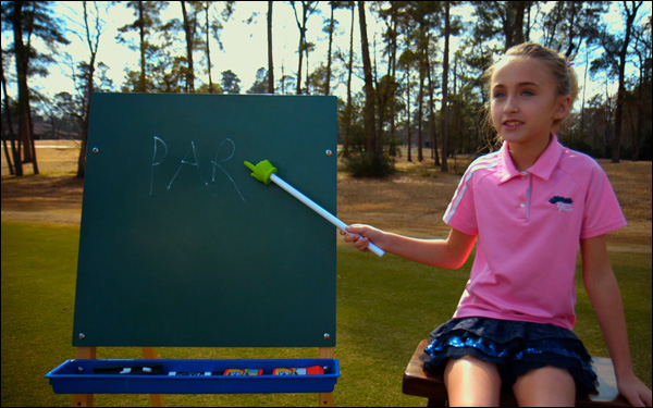 Sky Sudberry in a scene from Josh Greenbaum's golf movie The Short Game