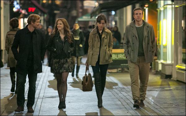 Simon Baker, Anna Faris, Rose Byrne and Rafe Spall in Dan Mazer's comedy "I Give It a Year"