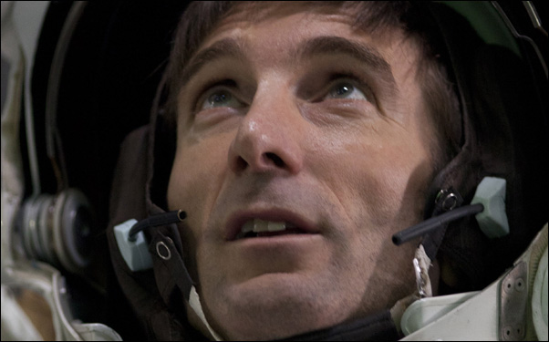 Sharlto Copley as an astronaut in a scene from Sebastian Cordero's science fiction film Europa Report