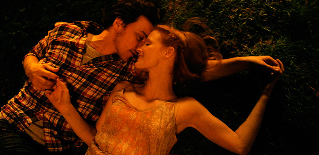 James McAvoy and Jessica Chastain in "The Disappearance of Eleanor Rigby"