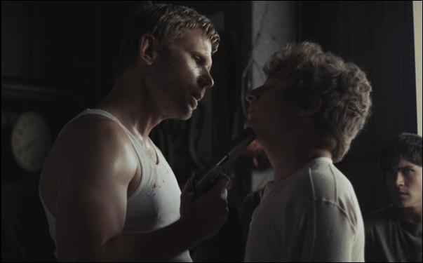 Mark Pellegrino and Jeremy Allen White in Zeke and Simon Hawkins' "We Gotta Get Out of This Place"