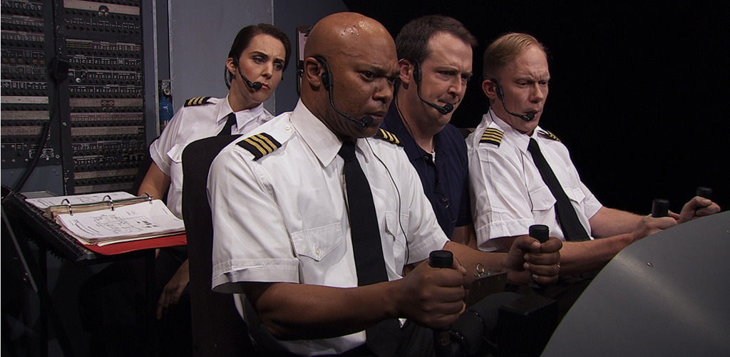 Irving Gregory, Nora Woolley, Patrick Daniels, Sam Zuckerman in "Charlie Victor Romeo"