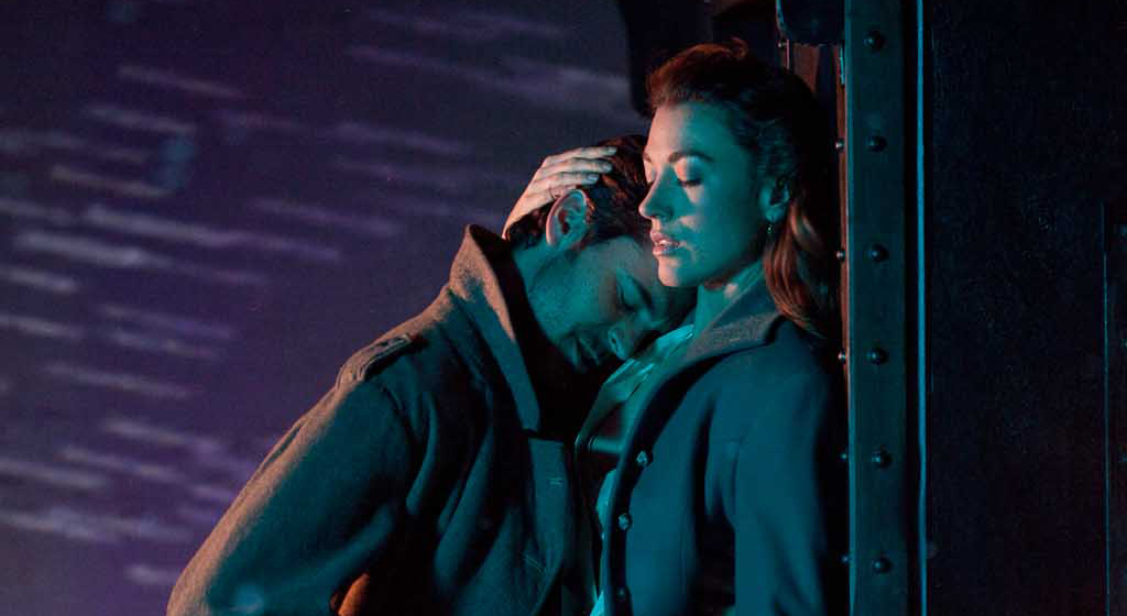 Natalie Zea and Jeffrey Vincent Parisse in Terri Hanauer's "Sweet Talk"
