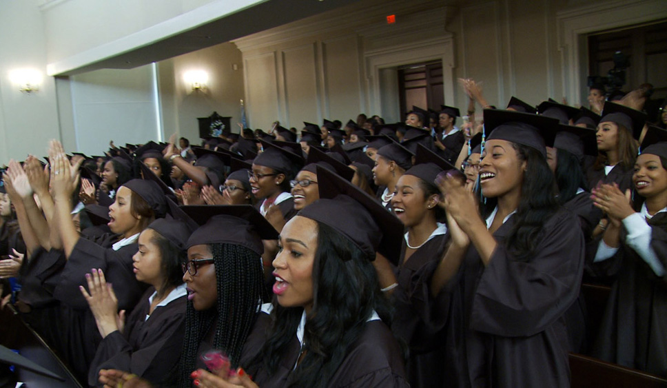 The graduating class of Spelman College in Atlanta in Andrew Rossi's "Ivory Tower"