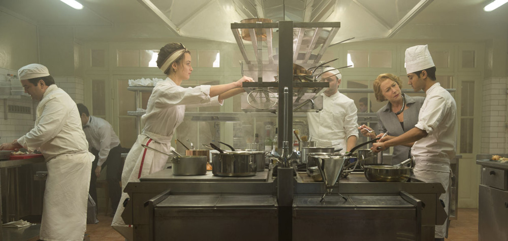 Charlotte Le Bon, Manish Dayal and Helen Mirren in "The Hundred Foot Journey"