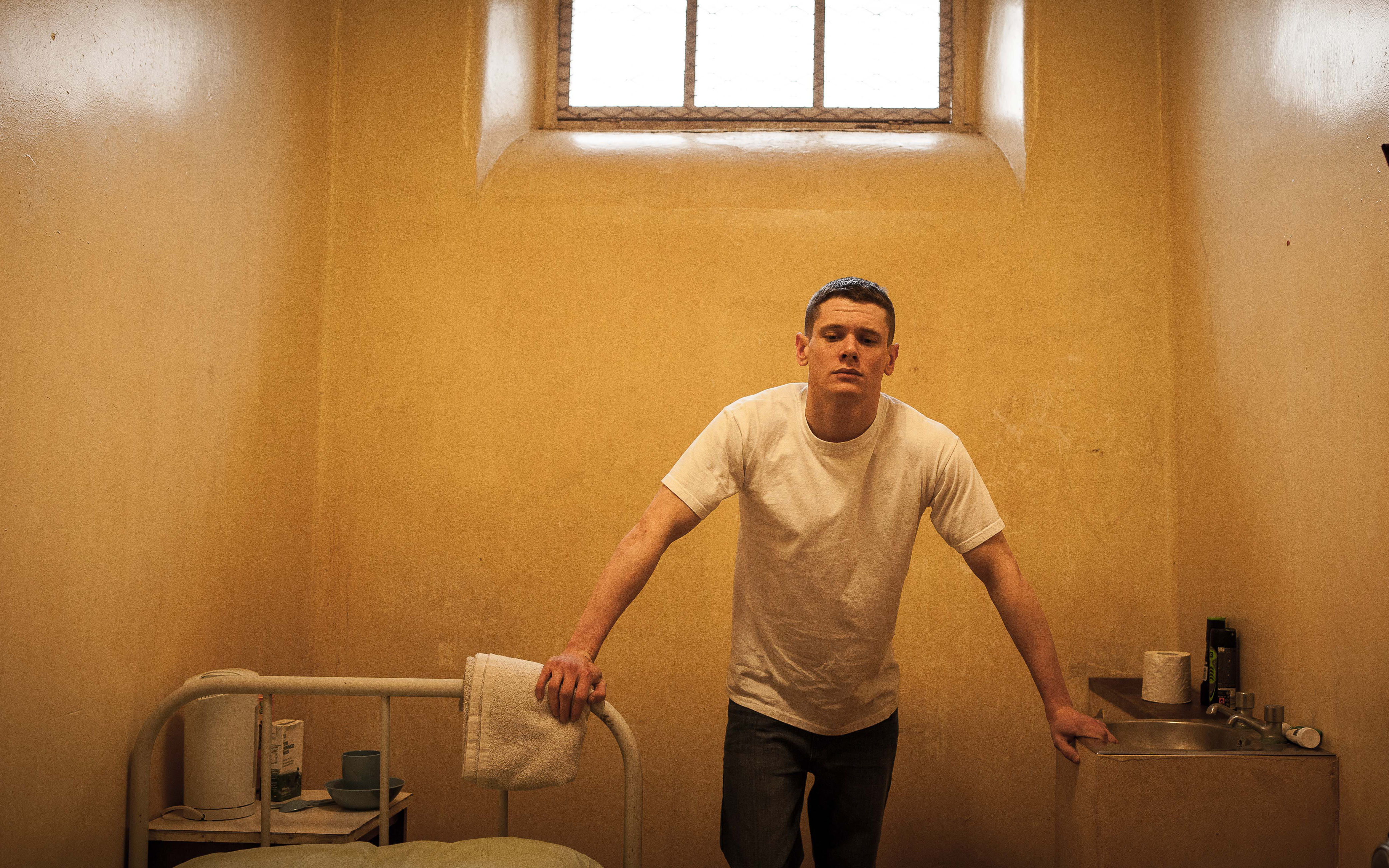 Jack O'Connell in "Starred Up"