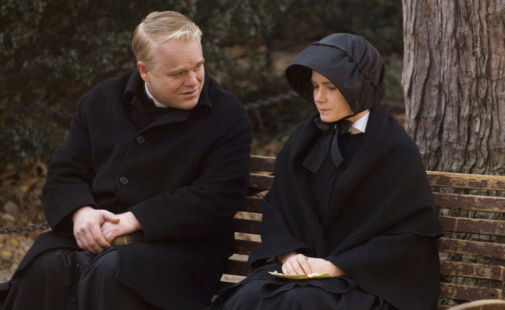 Phillip Seymour Hoffman and Amy Adams in "Doubt"
