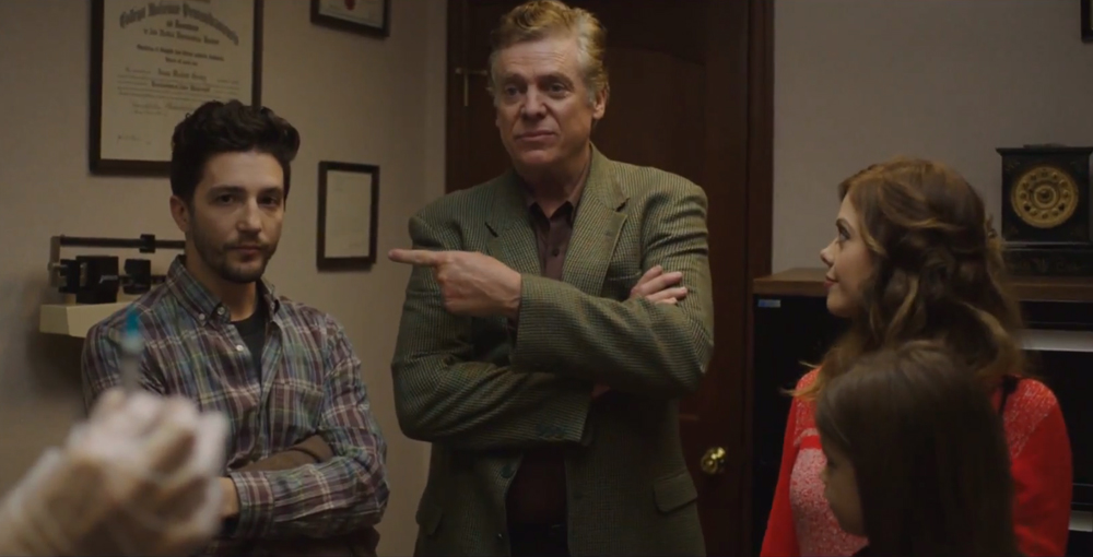 John Magaro, Christopher McDonald and Dreama Walker in "Don't Worry Baby"