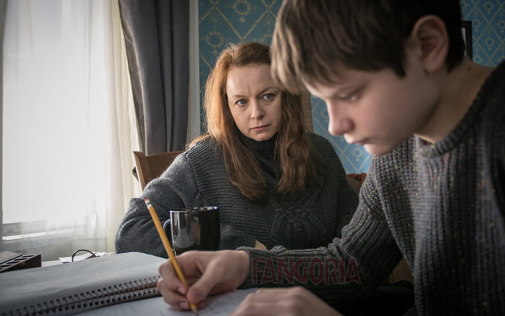 Samantha Morton and Charlie Tahan in "The Harvest"