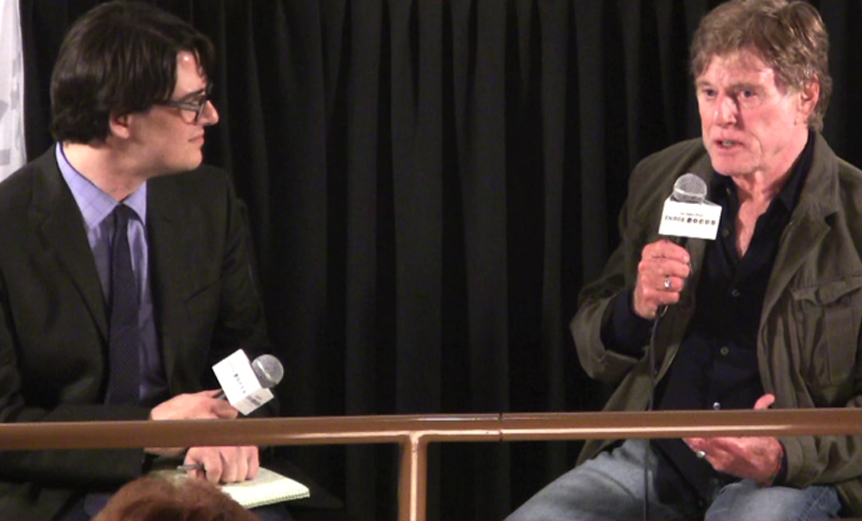 Mark Olsen and Robert Redford at the Indie Focus Screening of "The Company You Keep"
