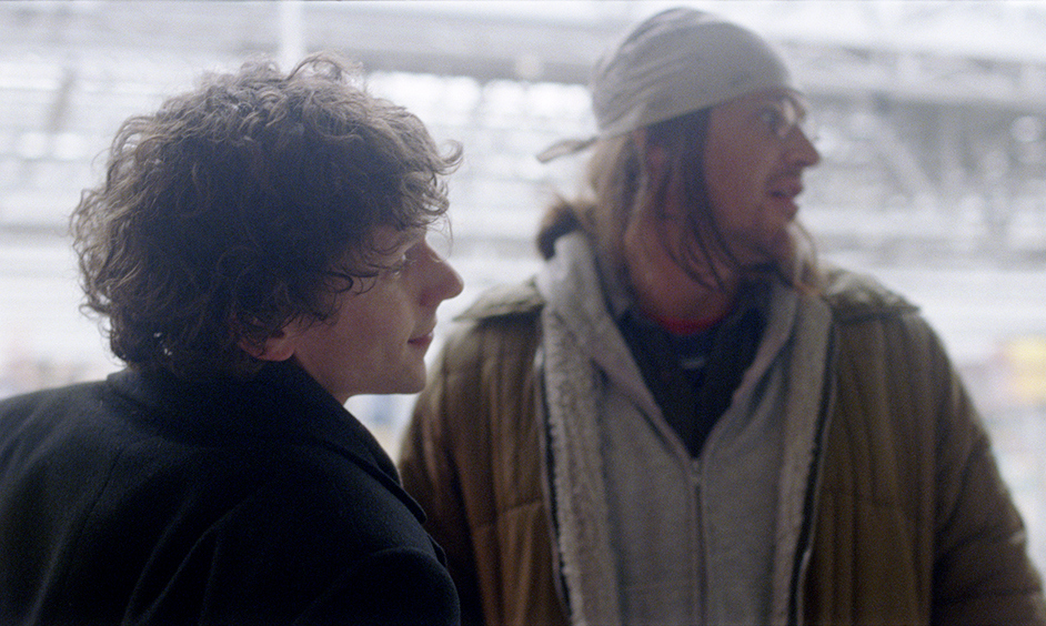 Jesse Eisenberg and Jason Segel in "The End of the Tour"