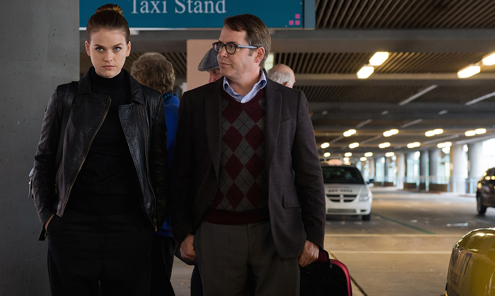 Matthew Broderick and Alice Eve in "Dirty Weekend"