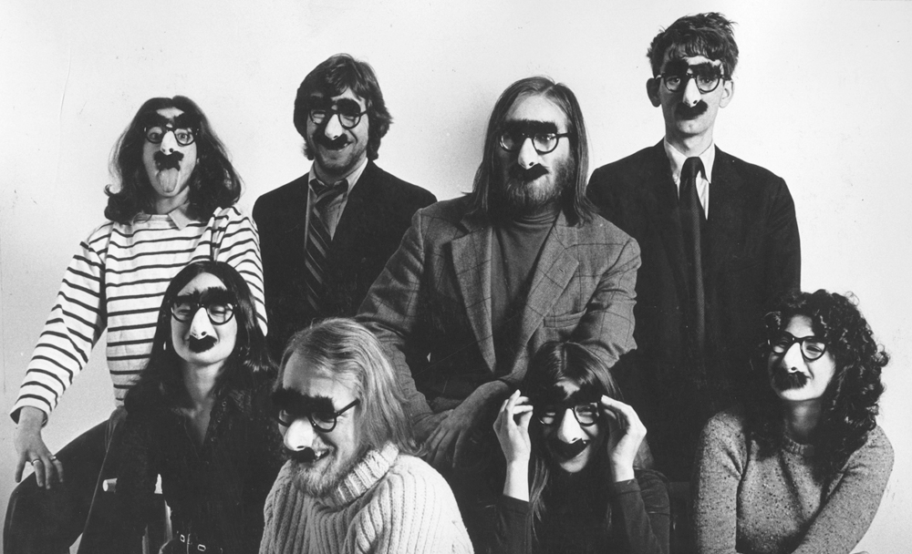 Louise Gikow, Michael Gross, Unknown, Unknown Unknown, Unknown, Doug Kenney, Henry Beard in DRUNK STONED BRILLIANT DEAD: THE STORY OF THE NATIONAL LAMPOON