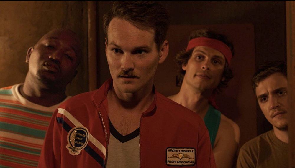 Adam Nee, Matthew Gray Gubler, Hannibal Burress, Kyle Gallner in "Band of Robbers"