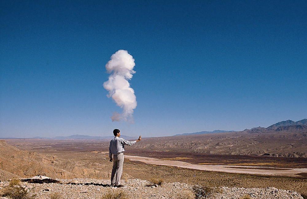 Cai Guo Qiang in "Sky Ladder"