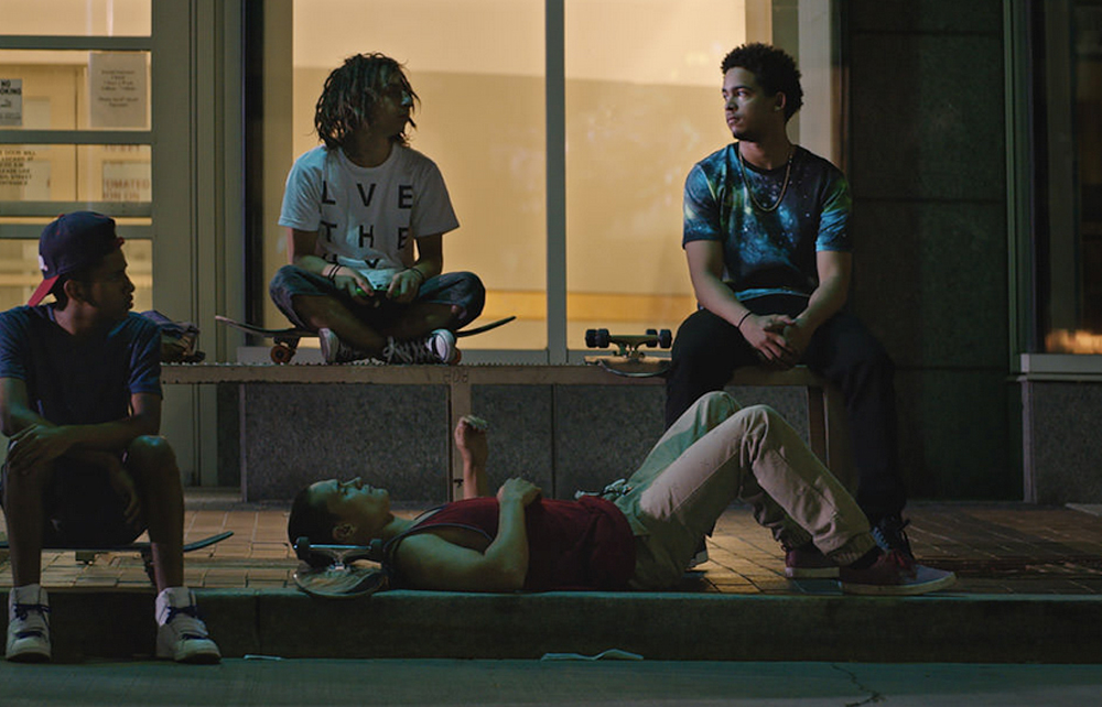 Ravi Gavron, Moises Arias, Jorge Lendeborg Jr. and Ezri Walker in "The Land"