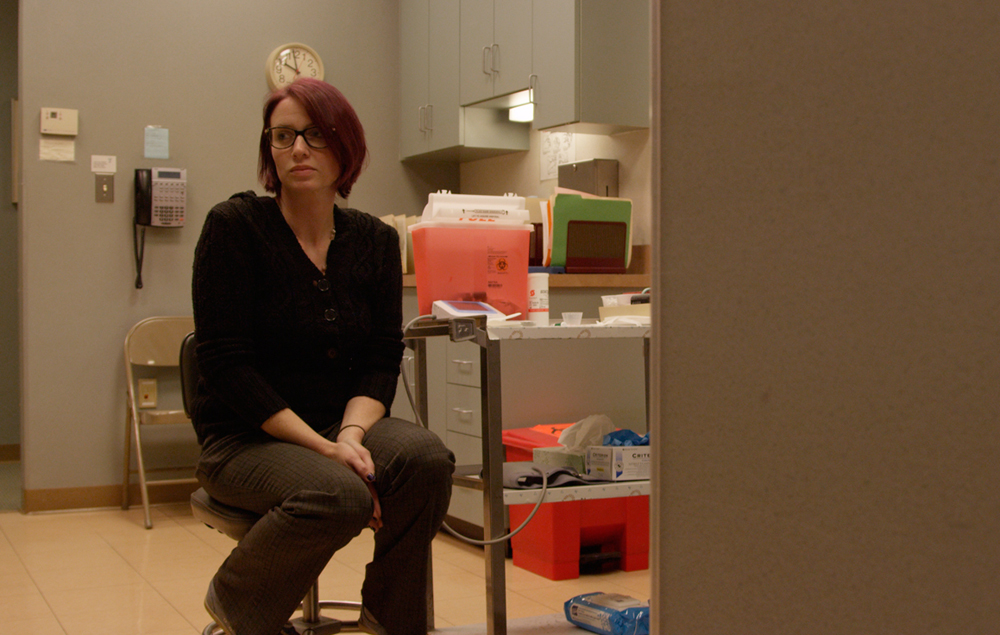 A scene from Tracy Droz Tragos "Abortion: Stories Women Tell"