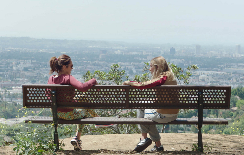 Michelle Morgan and Dree Hemingway in "L.A. Times"