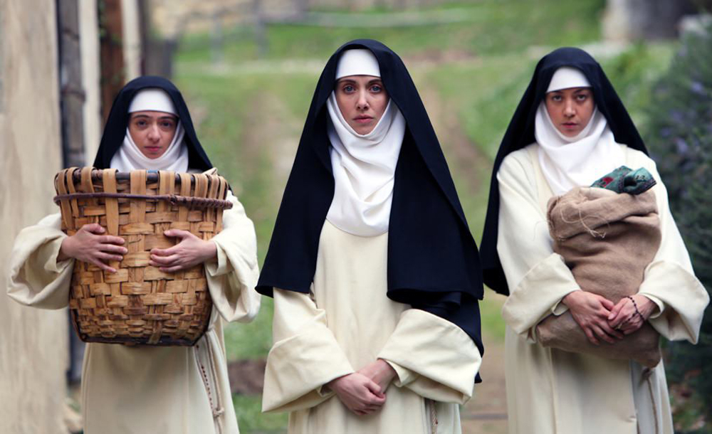 Kate Micucci, Alison Brie and Aubrey Plaza in "The Little Hours"