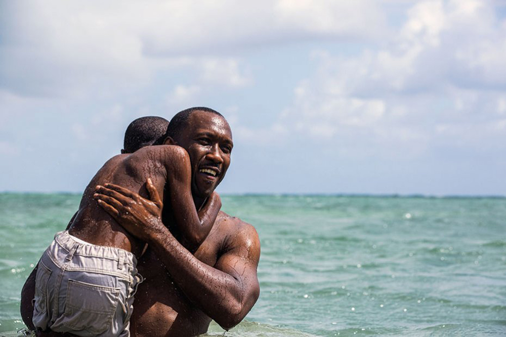Mahershala Ali and Alex R. Hibbert in "Moonlight"