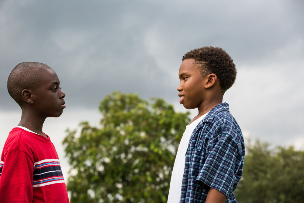 Alex R. Hibbert and Jaden Piner in "Moonlight"