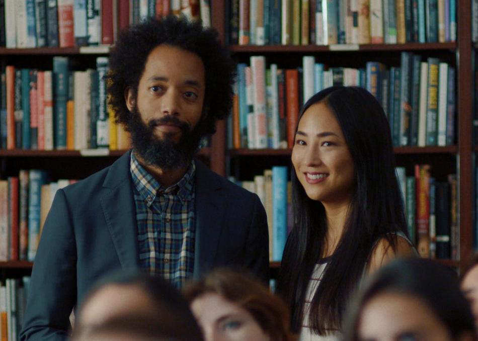 Wyatt Cenac and Greta Lee in "Fits and Starts"