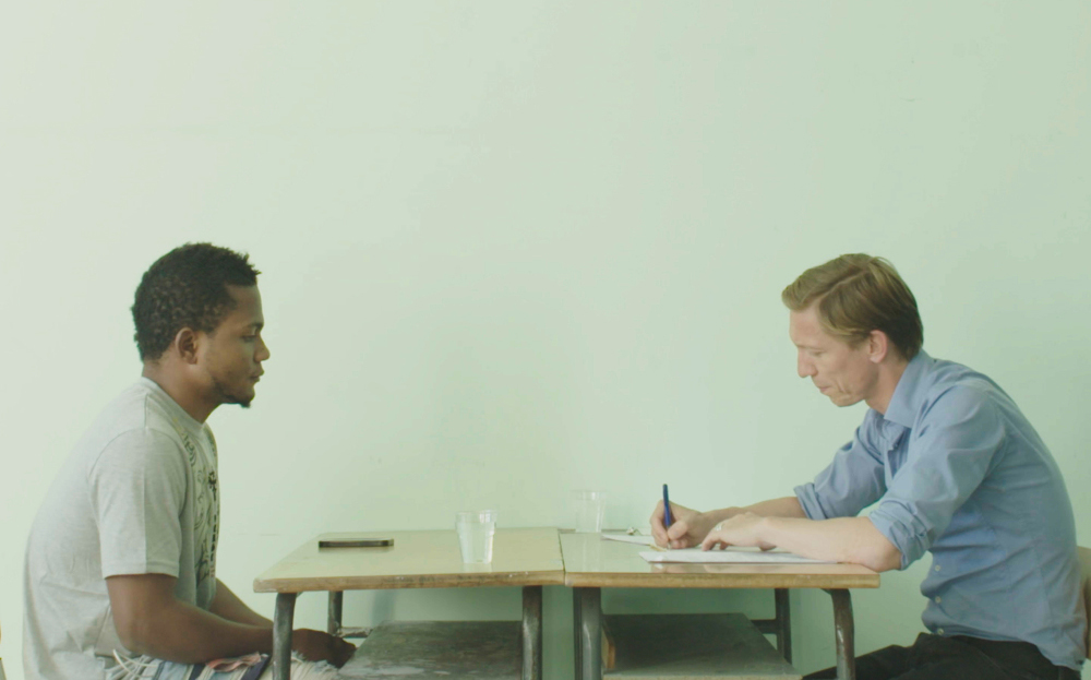 A scene from "Stranger in Paradise"