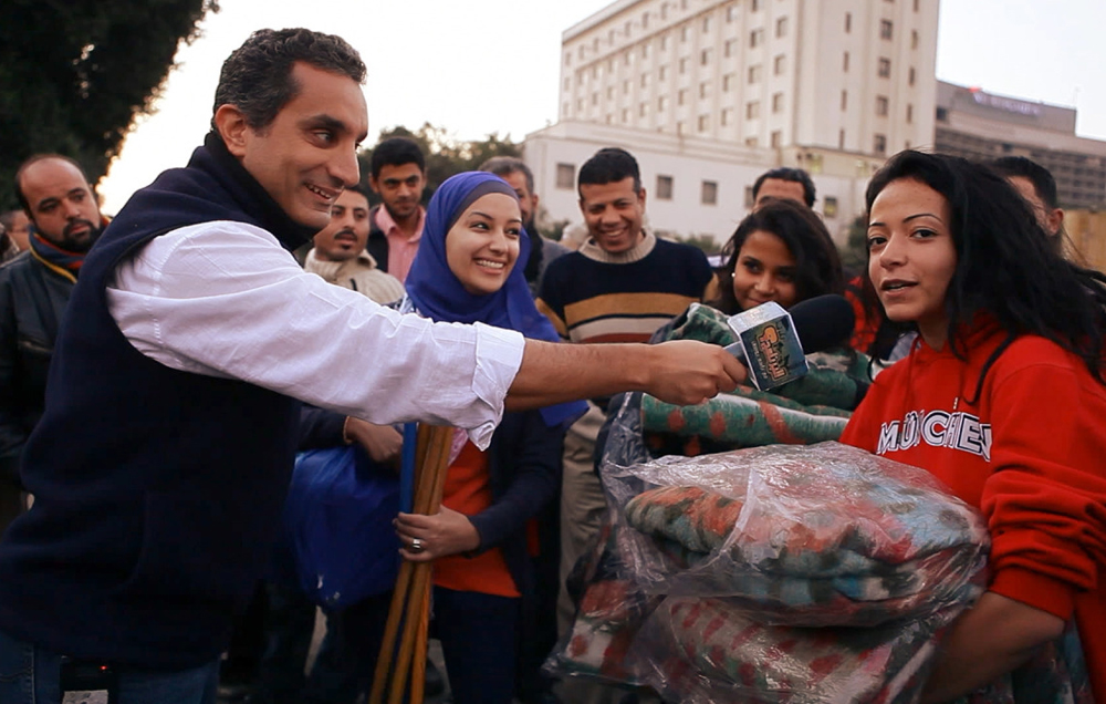 Bassem Youssef in "Tickling Giants"