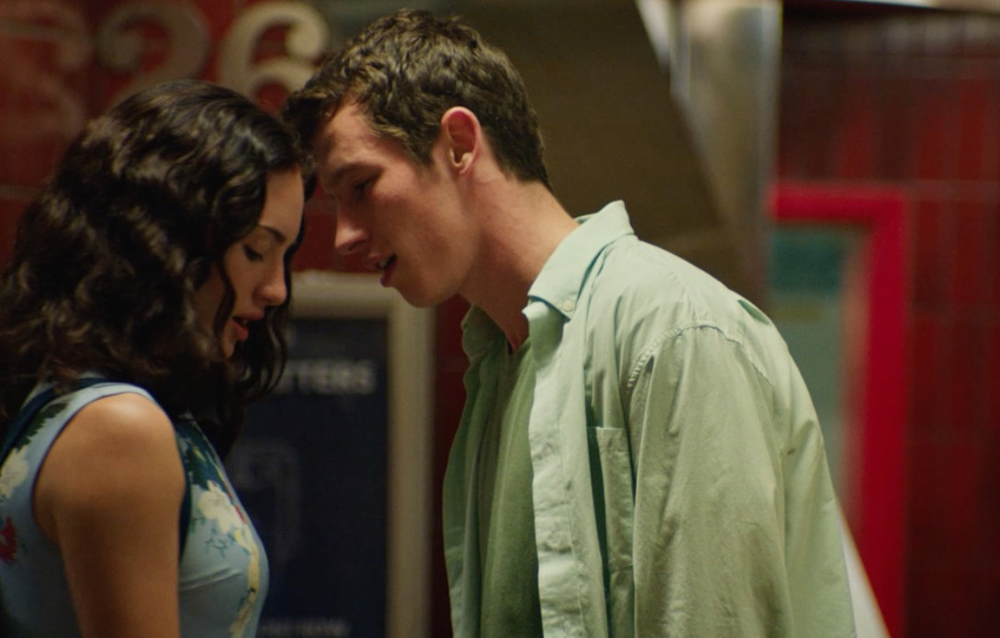Grace Van Patten and Callum Turner in "Tramps"