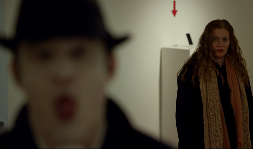 Mirielle Enos in "Never Here"