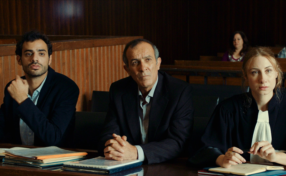 Camille Salameh and Kamel El Basha in "The Insult"