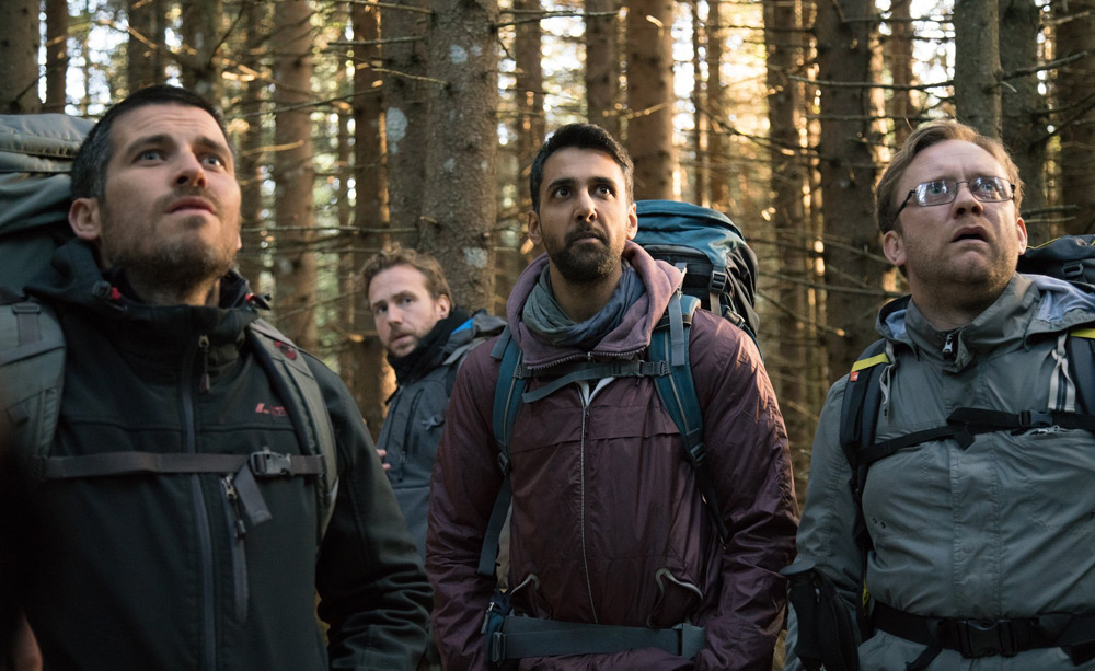 Arsher Ali, Rafe Spall, Robert James-Collier, Sam Troughton and Paul Reid in "The Ritual"