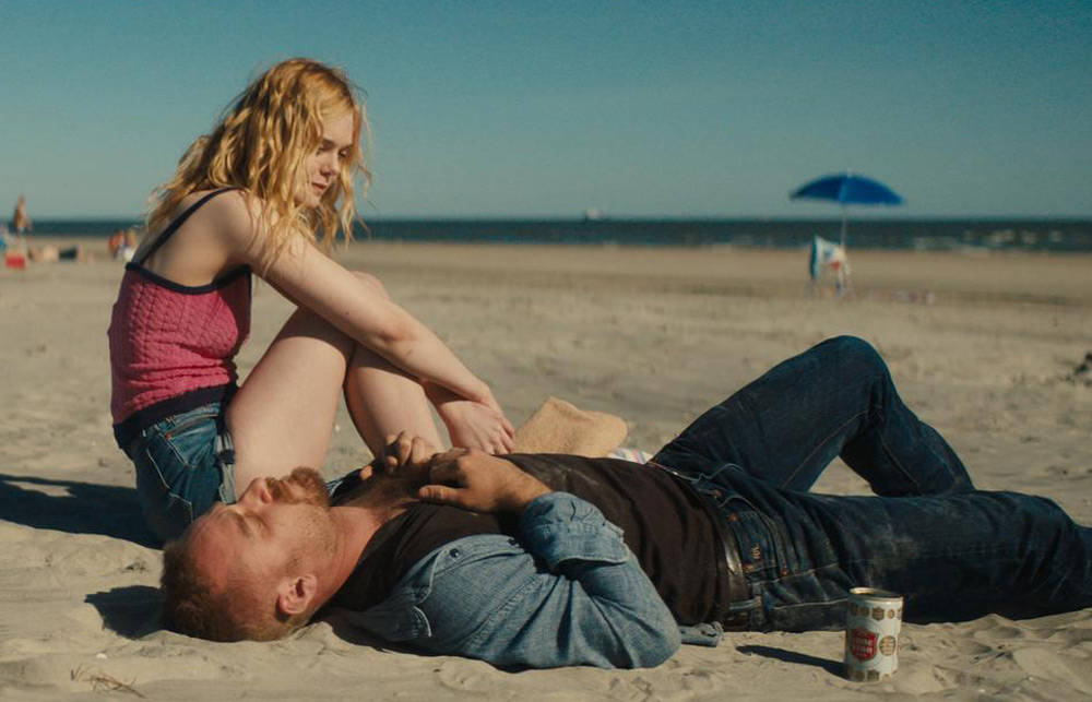 Elle Fanning and Ben Foster in "Galveston"
