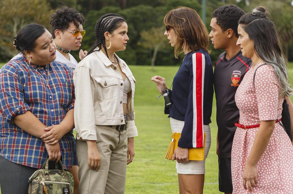 A scene from Jackie Van Beek and Madeleine Sami's "The Breaker Upperers"
