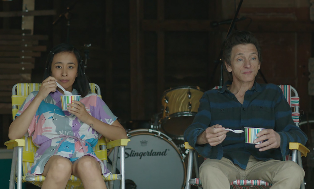 Charlene deGuzman and John Hawkes in "Unlovable"