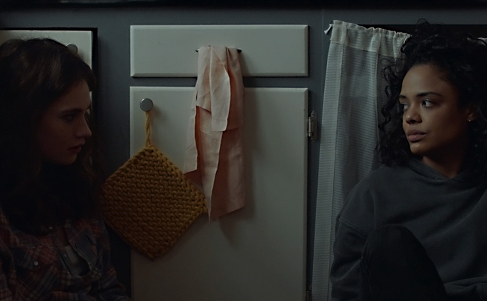 Lily James and Tessa Thompson in "Little Woods"
