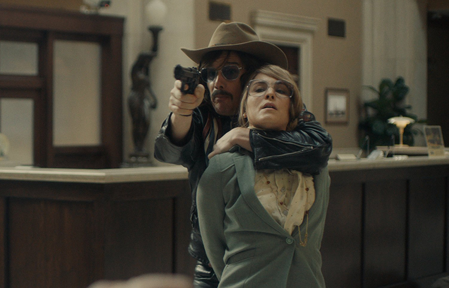 Ethan Hawke and Noomi Rapace in "Stockholm"