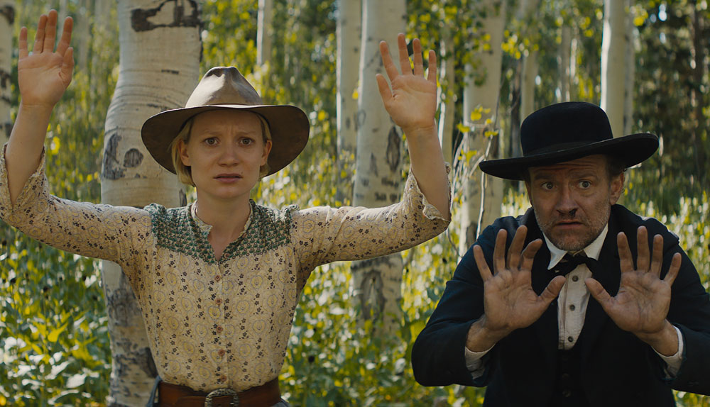 Mia Wasikowska and David Zellner in "Damsel"