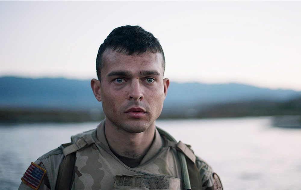 Alden Ehrenreich in "The Yellow Birds"