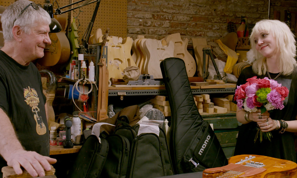 Cindy Hulej and Rick Kelly in "Carmine St. Guitars"