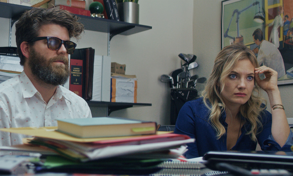 Scott Rodgers and Kristin Slaysman in "Dr. Brinks & Dr. Brinks"