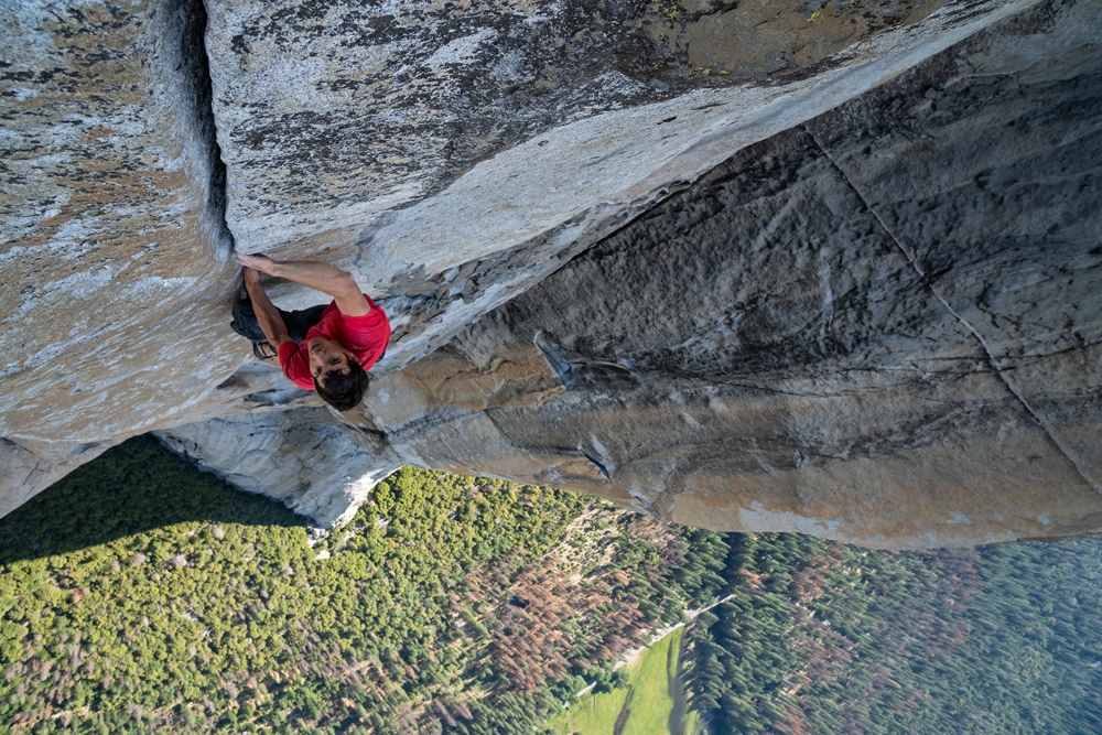 Alex Honnold in "Free Solo"